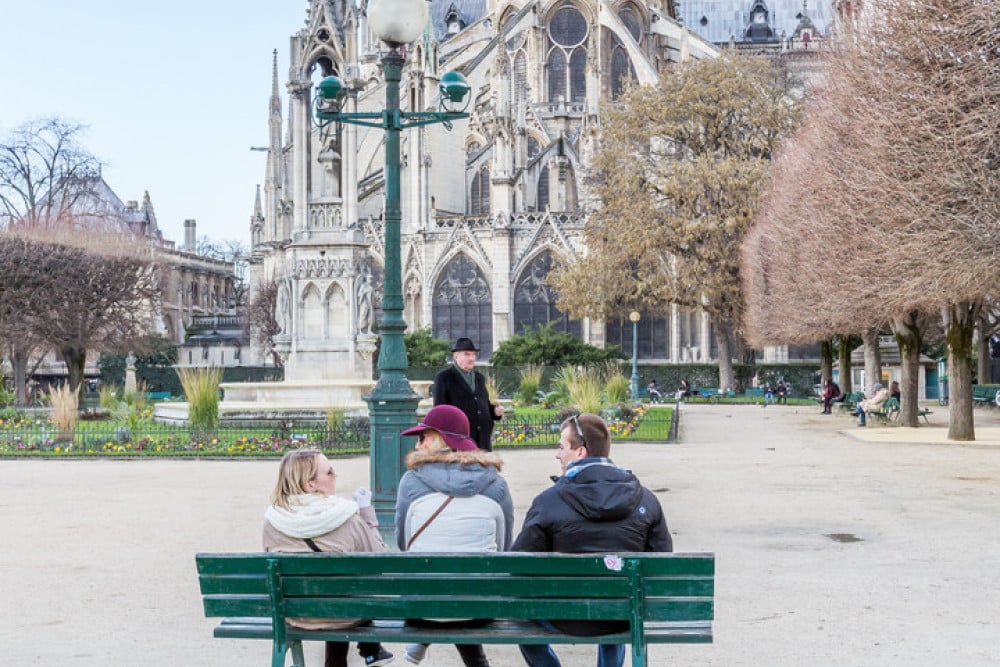 Overlooking the Seine on Ile de la Cité
