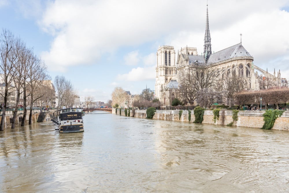 Overlooking the Seine on Ile de la Cité