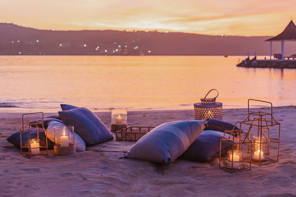 Sundown on the Beach