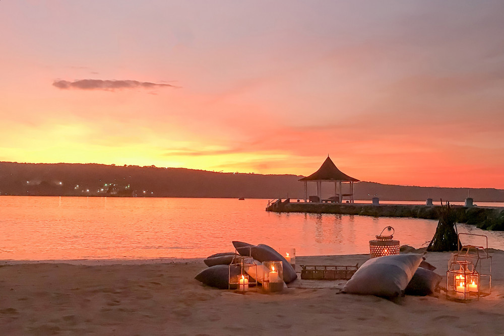 Sundown on the Beach