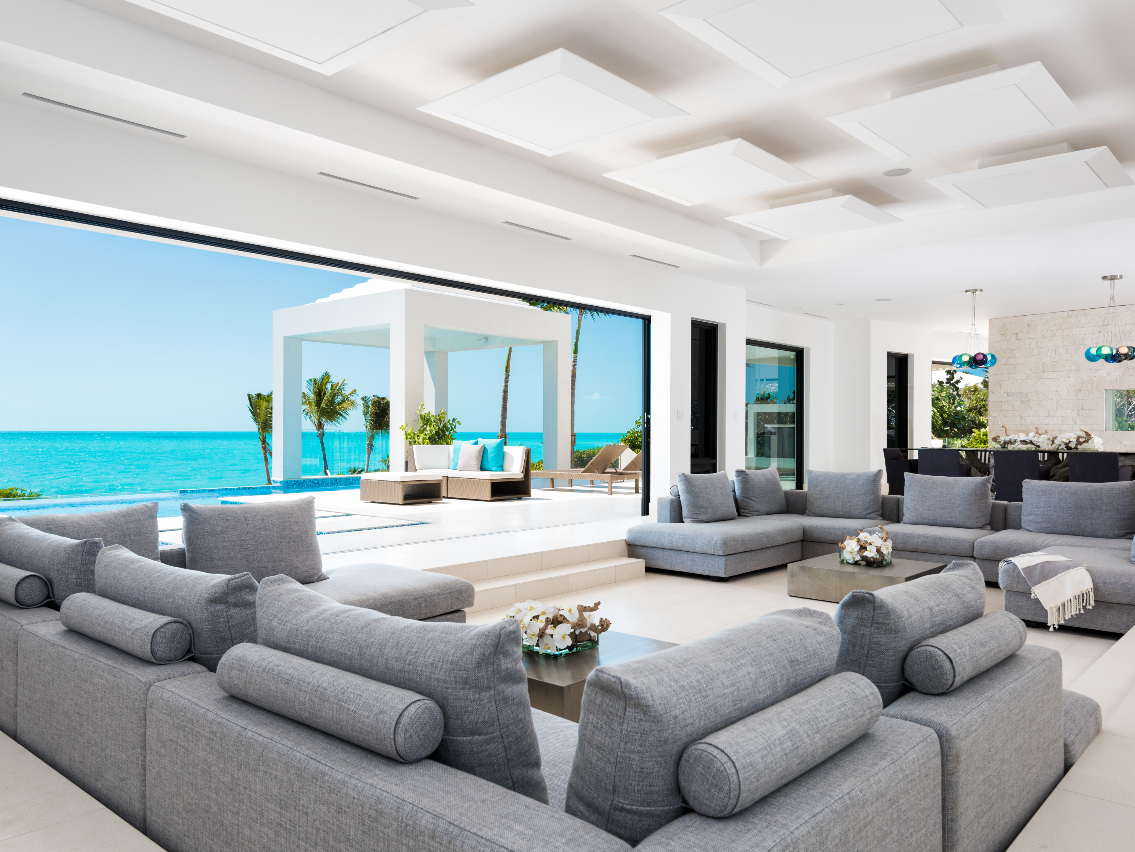 Triston luxury villa Long Bay Beach sea view villas