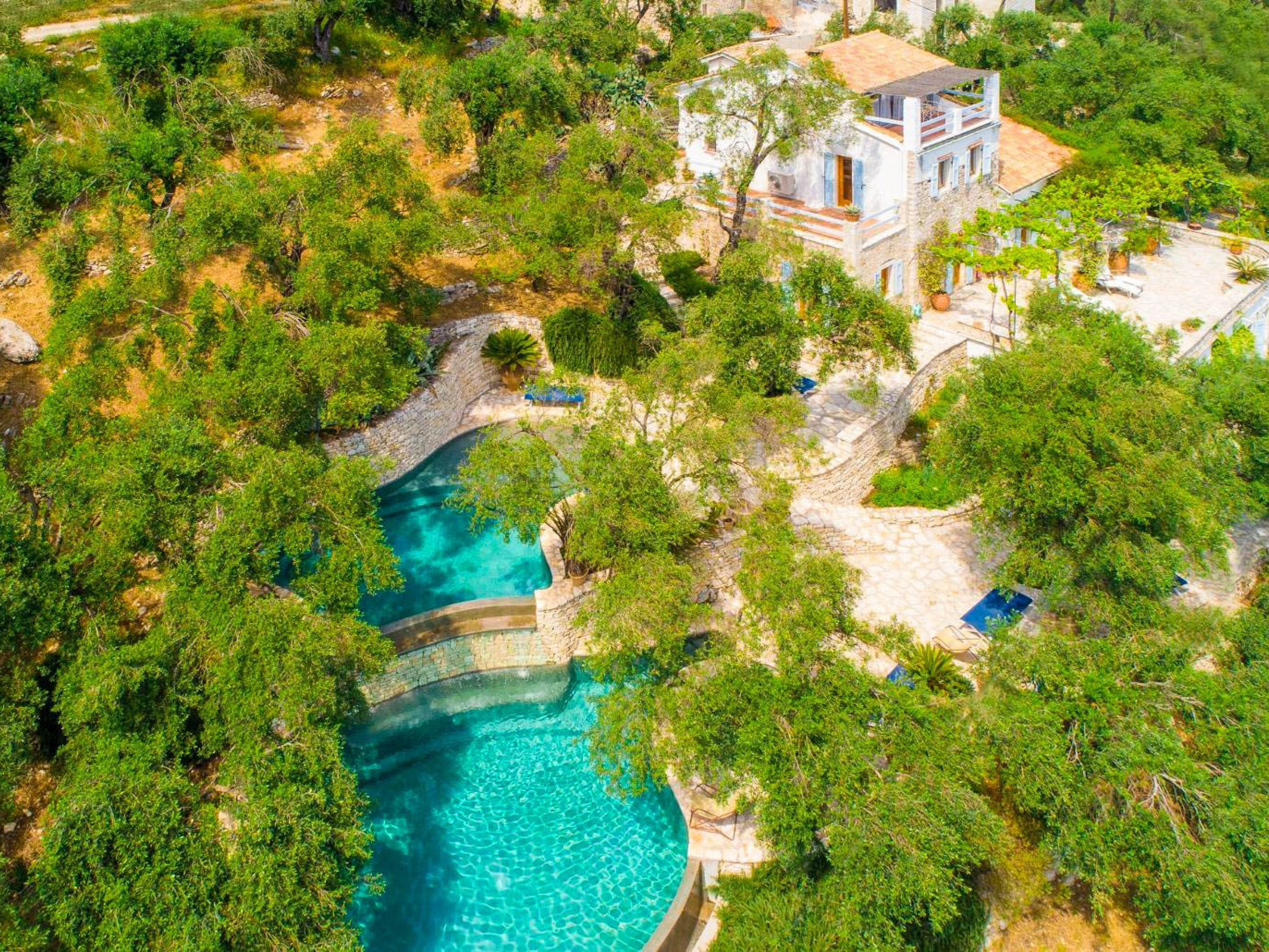 The Olive Press - Agni Bay - villas with private waterfalls