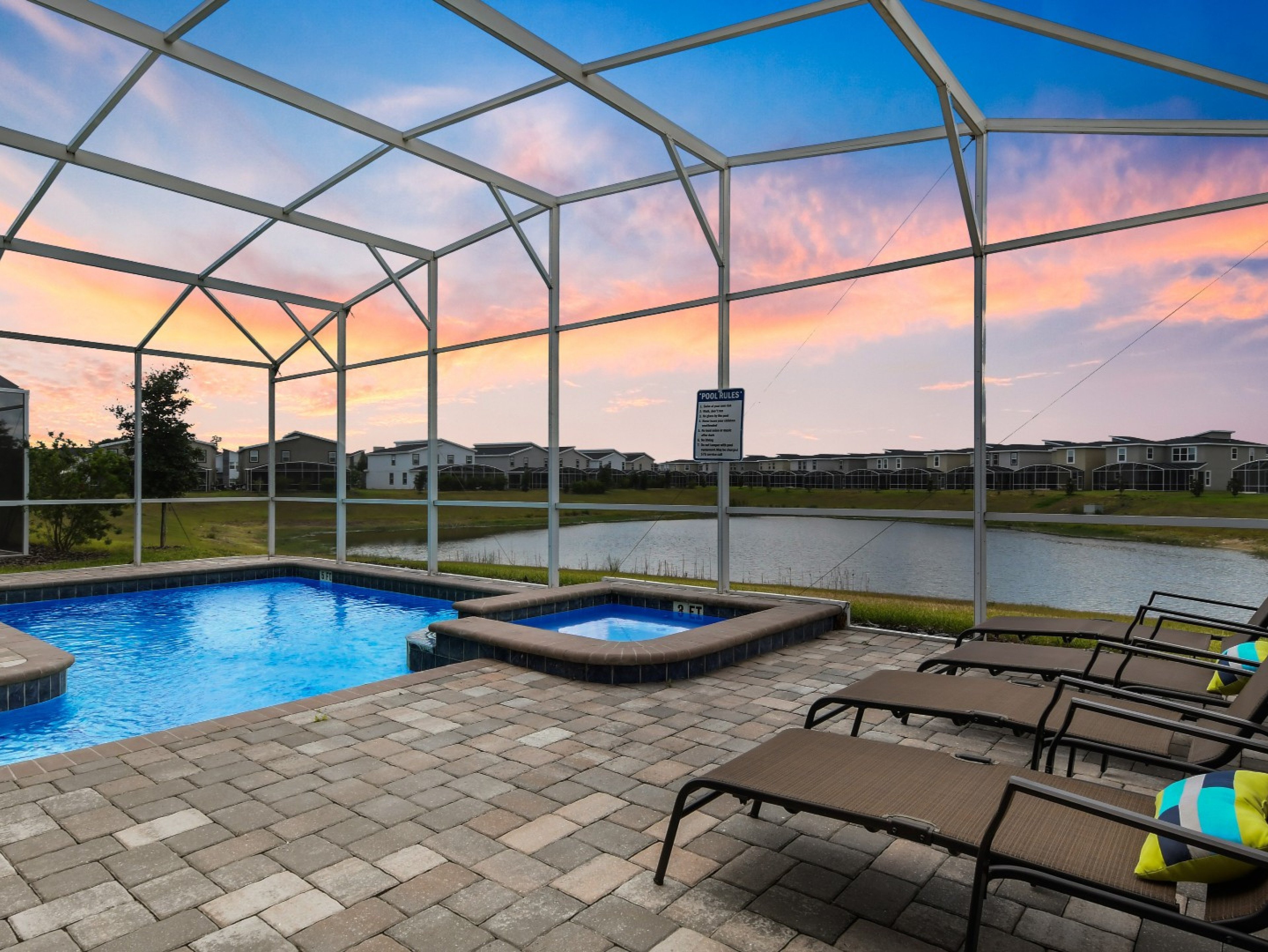 Championsgate 1801 vacation rental private covered pool