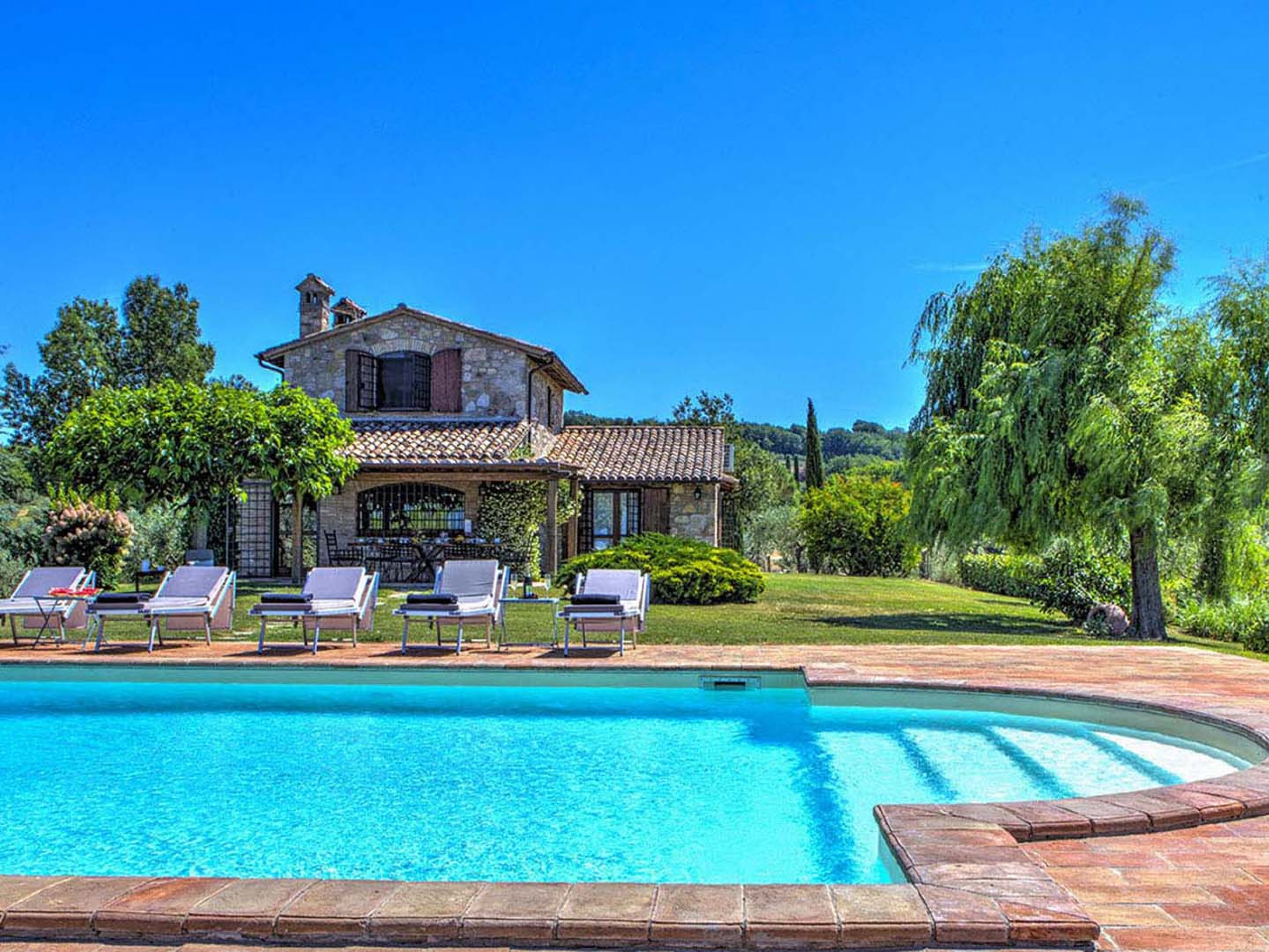 Casa Del Salice Umbria villa rentals with pool