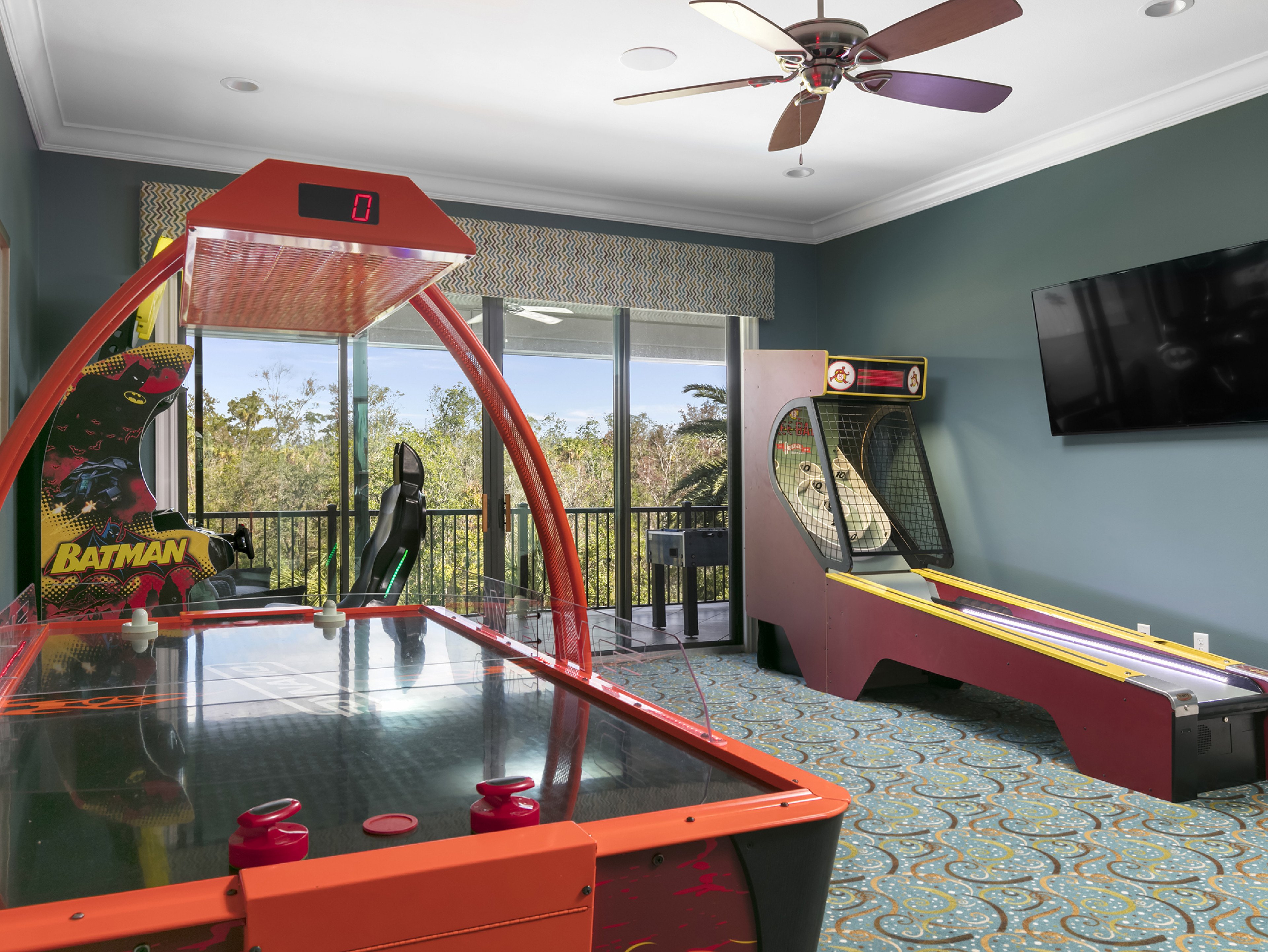 Reunion Resort 12000 vacation rental with basketball court and games room