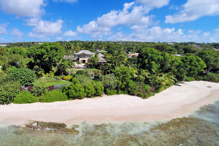 Beachfront villas in Barbados